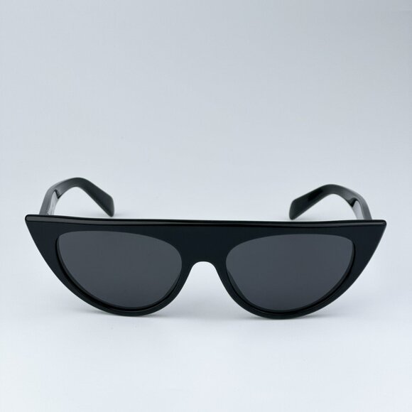 Celine CL40228I 01A BRAND NEW Sunglasses Shiny Black Smoke Grey Geometric Women main image 10